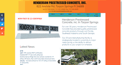 Desktop Screenshot of hendersonprestressedconcrete.com